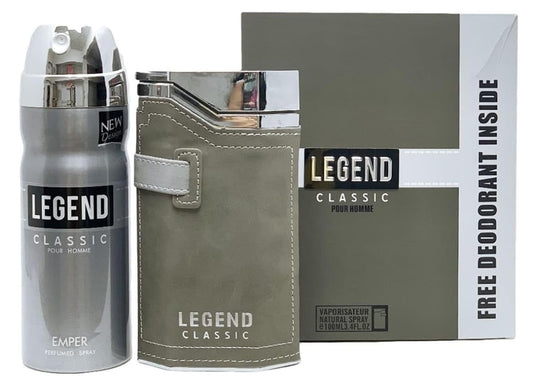 Legend Classic perfume 100 ML Eau de toilette for Men with 200 ML Spray